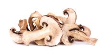 Dried,Sliced,Mushrooms,Isolated,On,White,Background.,Dry,Champignons.